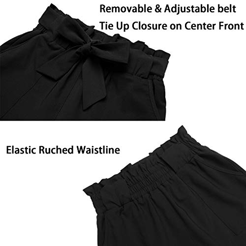 Paper Bag Slim Pants with Pockets Paper Bag Slim Pants with Pockets